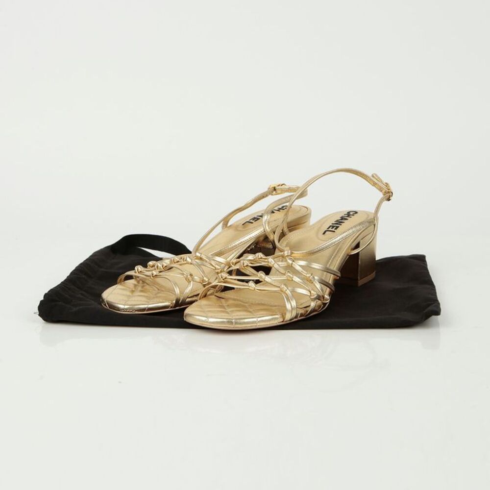 Cc Logo Strap Sandals Size